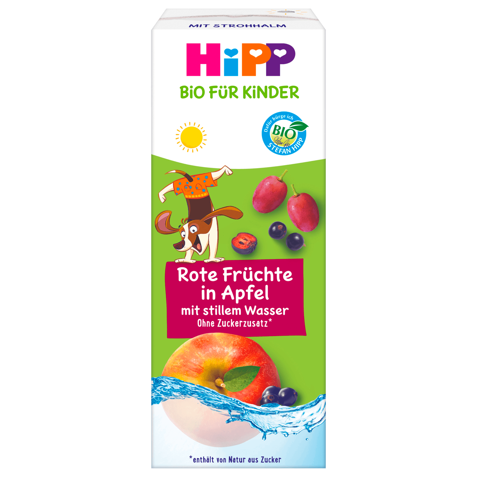 Hipp Bio Rote Früchte in Apfel mit stillem Wasser 200ml bei REWE