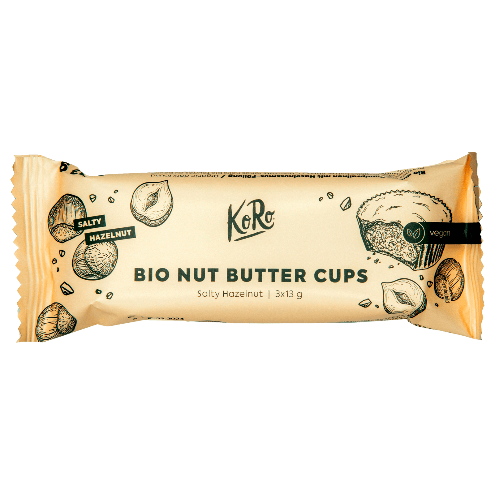 KoRo Bio Nut Butter Cups Hazelnut vegan 39g