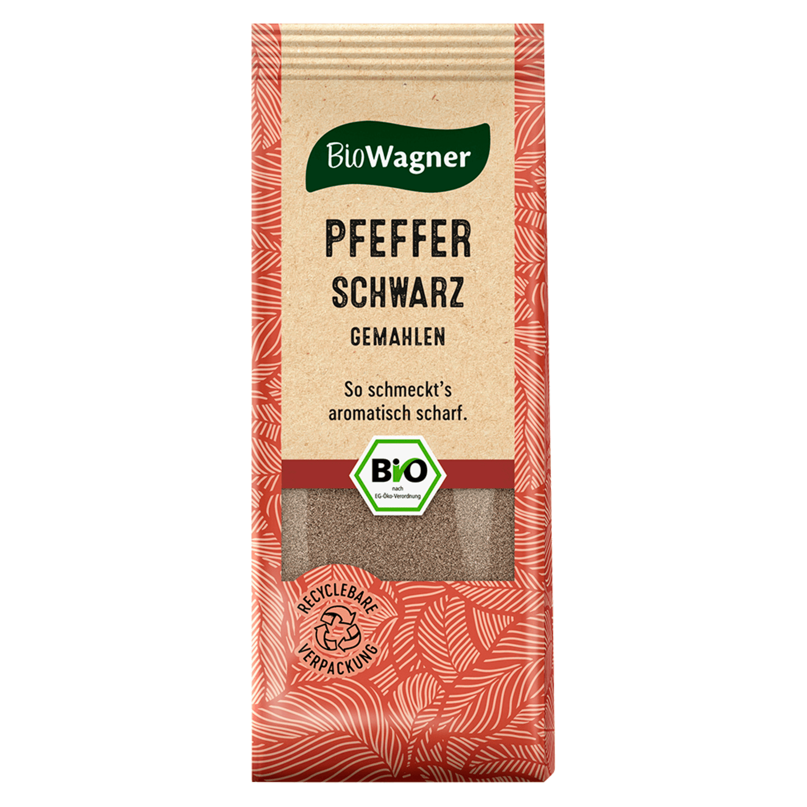 BioWagner Bio Pfeffer Schwarz gemahlen 50g