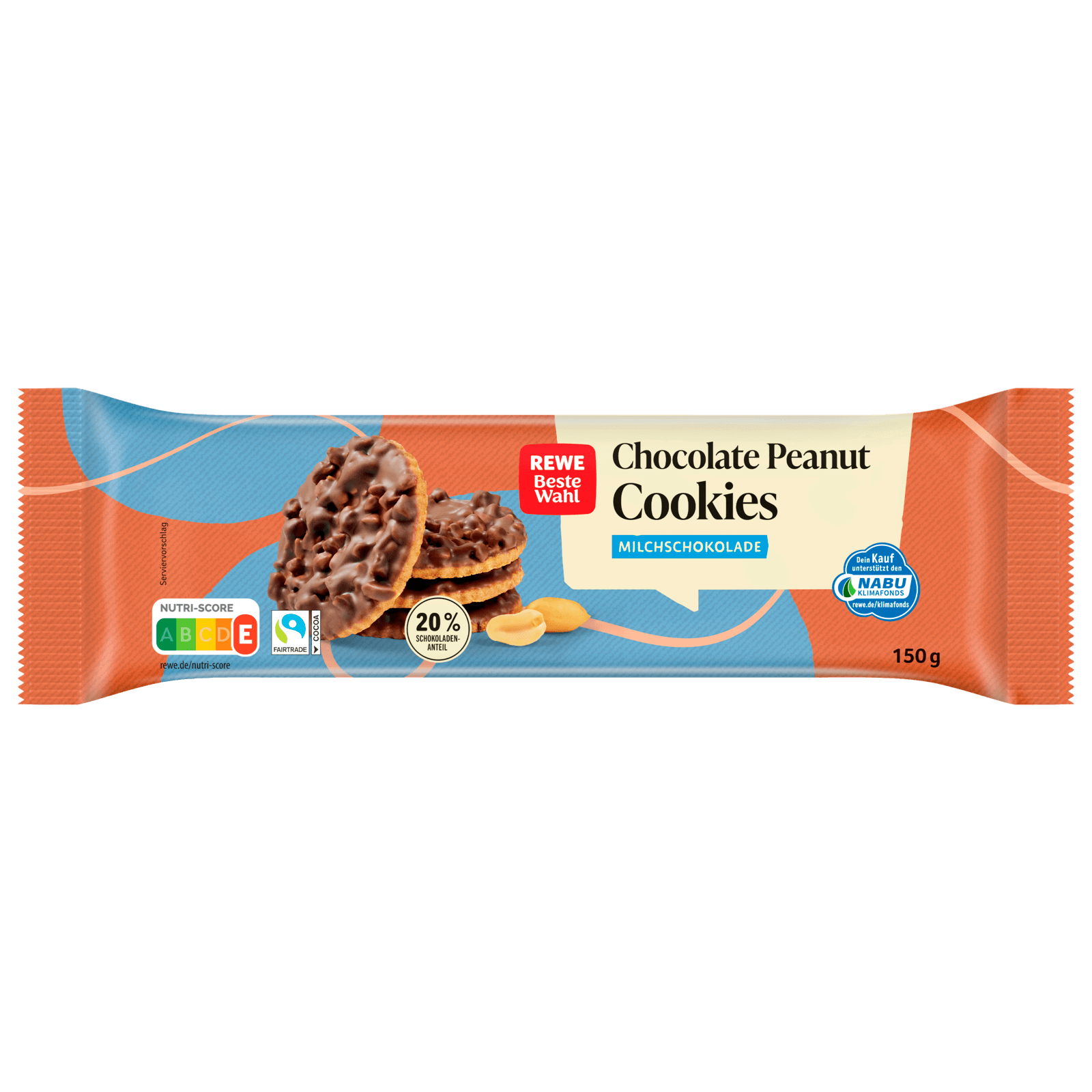 REWE Beste Wahl Cookies Chocolate Peanut 150g bei REWE online bestellen!