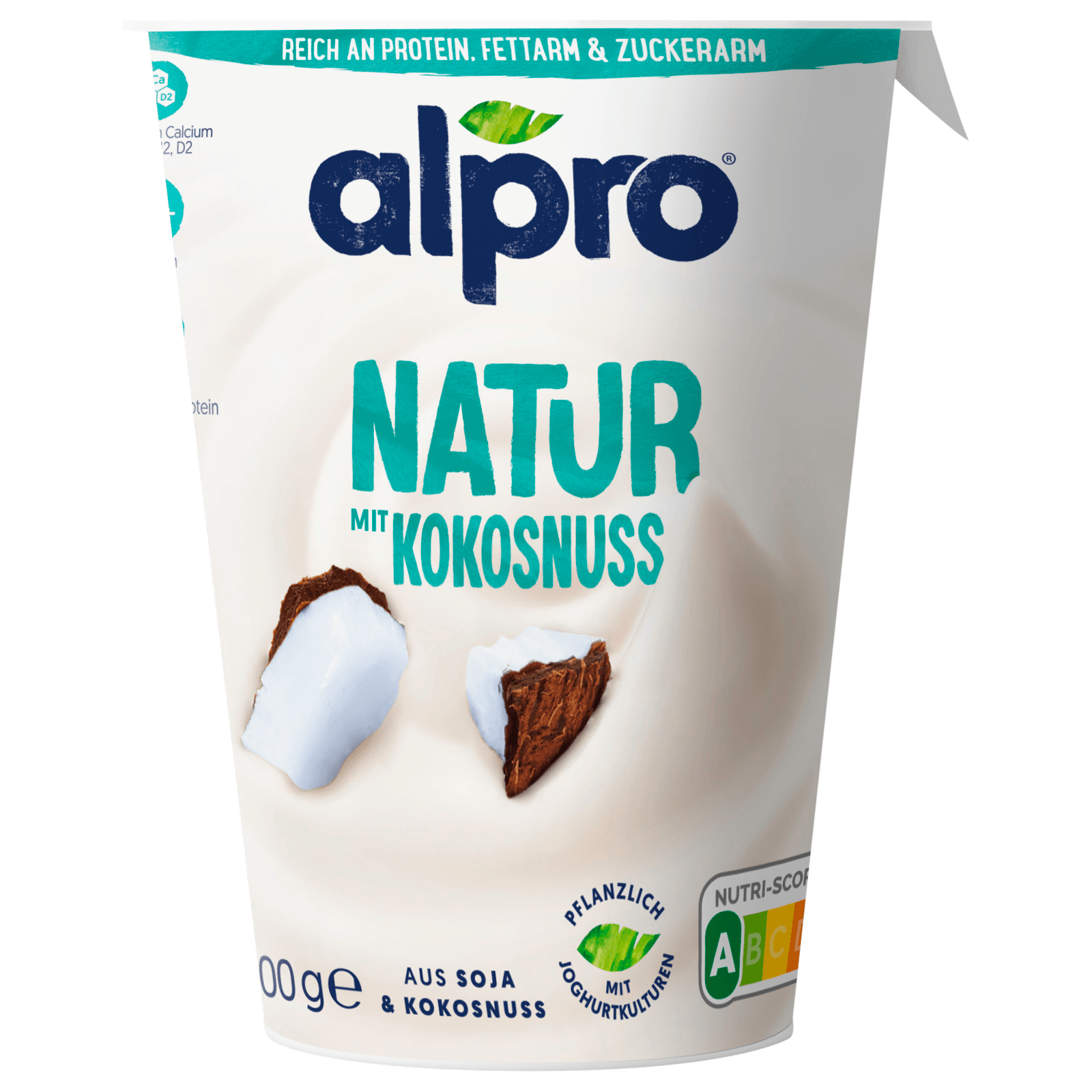 Alpro Joghurtalternative Soja Natur mit Kokosnuss vegan 400g