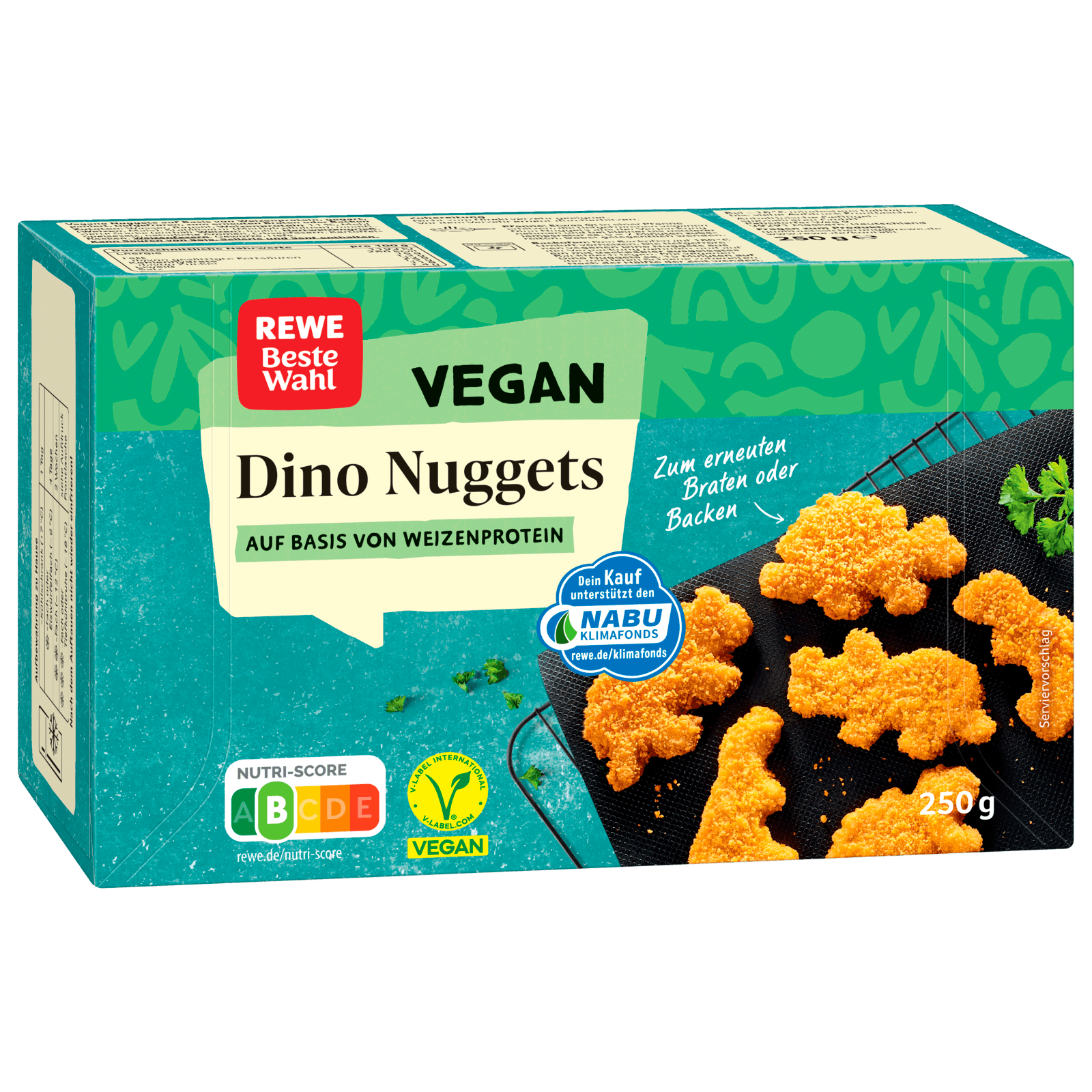 REWE Beste Wahl Dino Nuggets vegan 250g