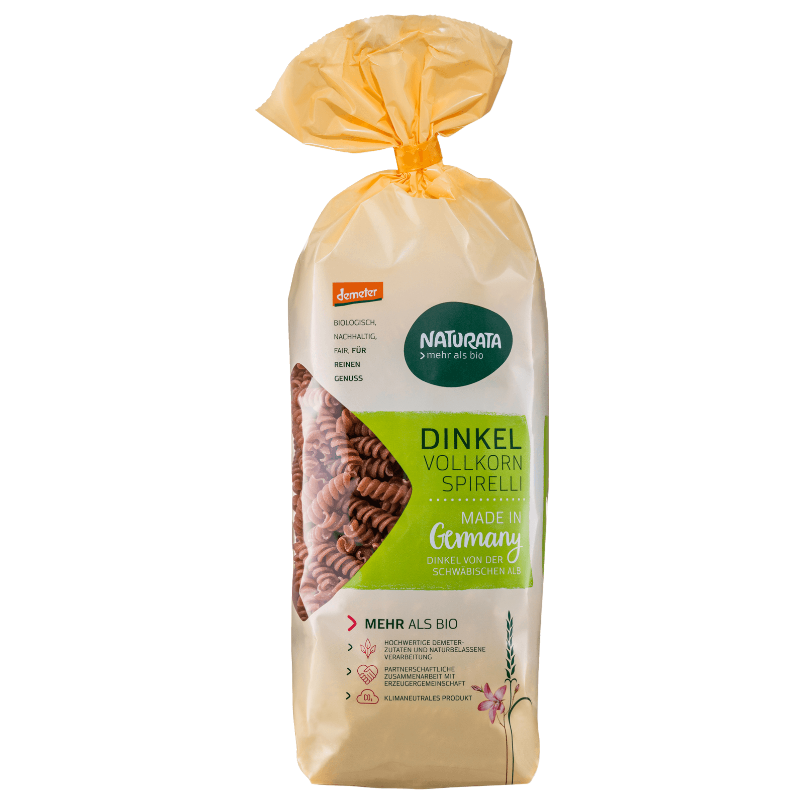 Naturata Bio Demeter Dinkel Vollkorn Spirelli 500g bei REWE online ...