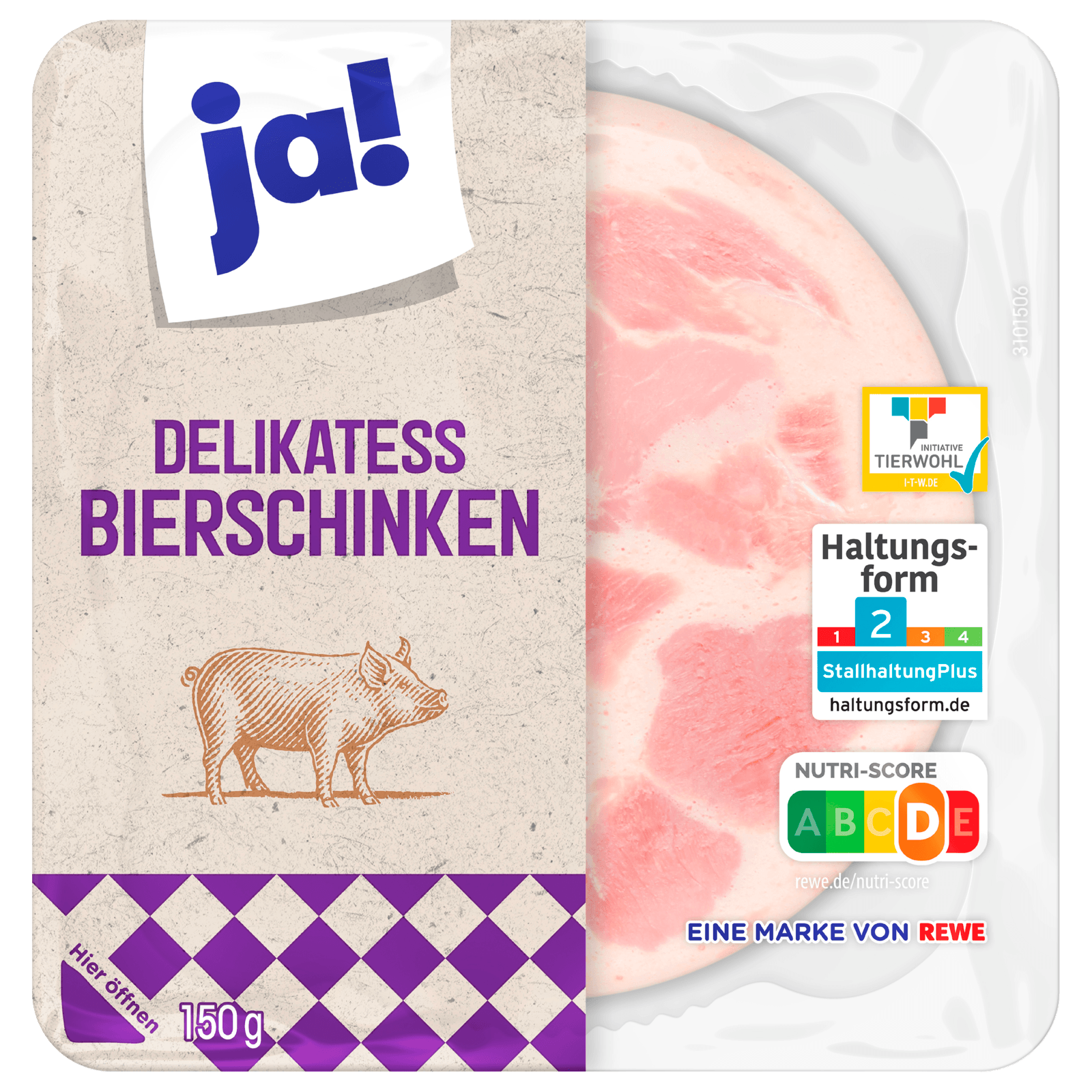 ja! Delikatess Bierschinken 150g