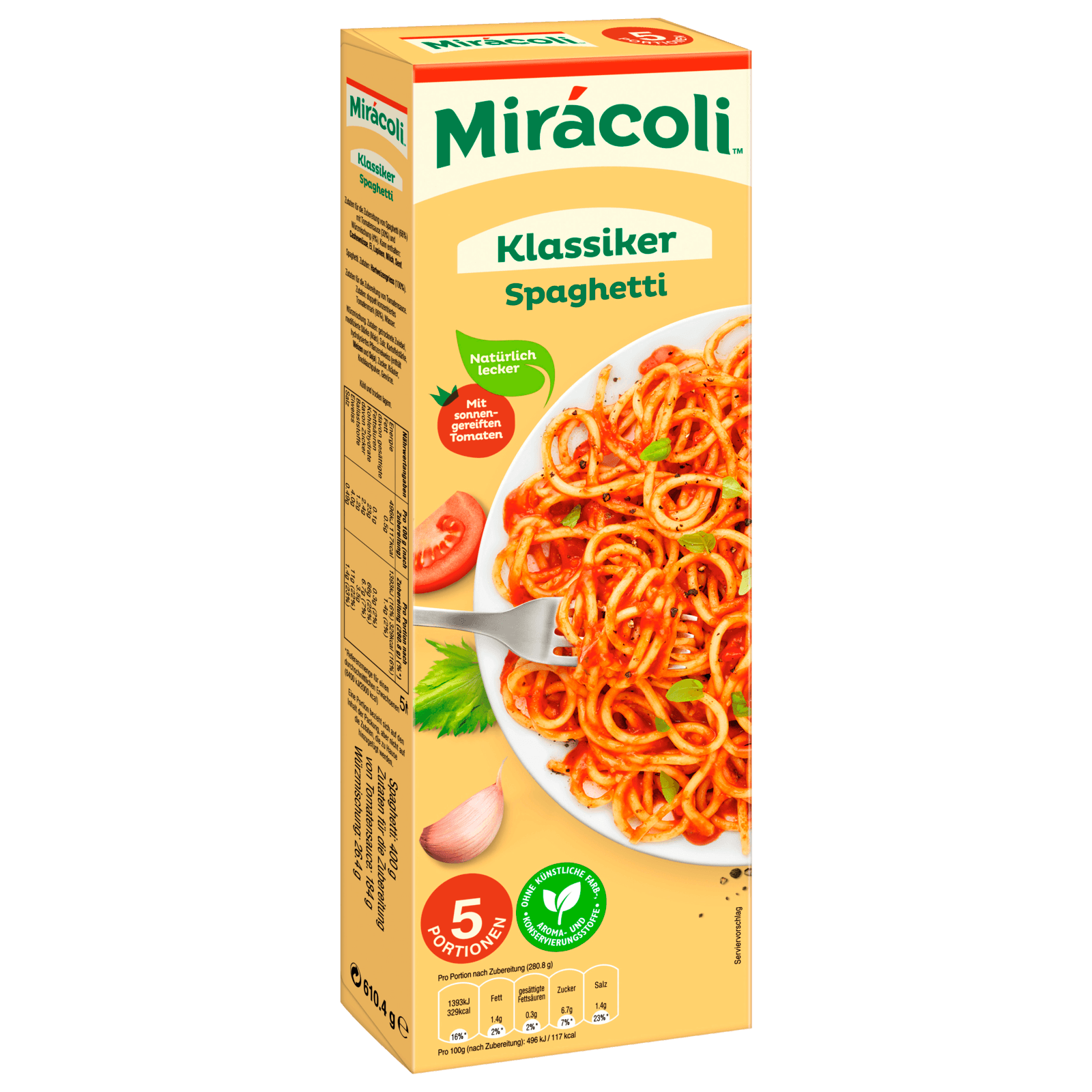 Mirácoli Spaghetti für 5 Portionen 610g