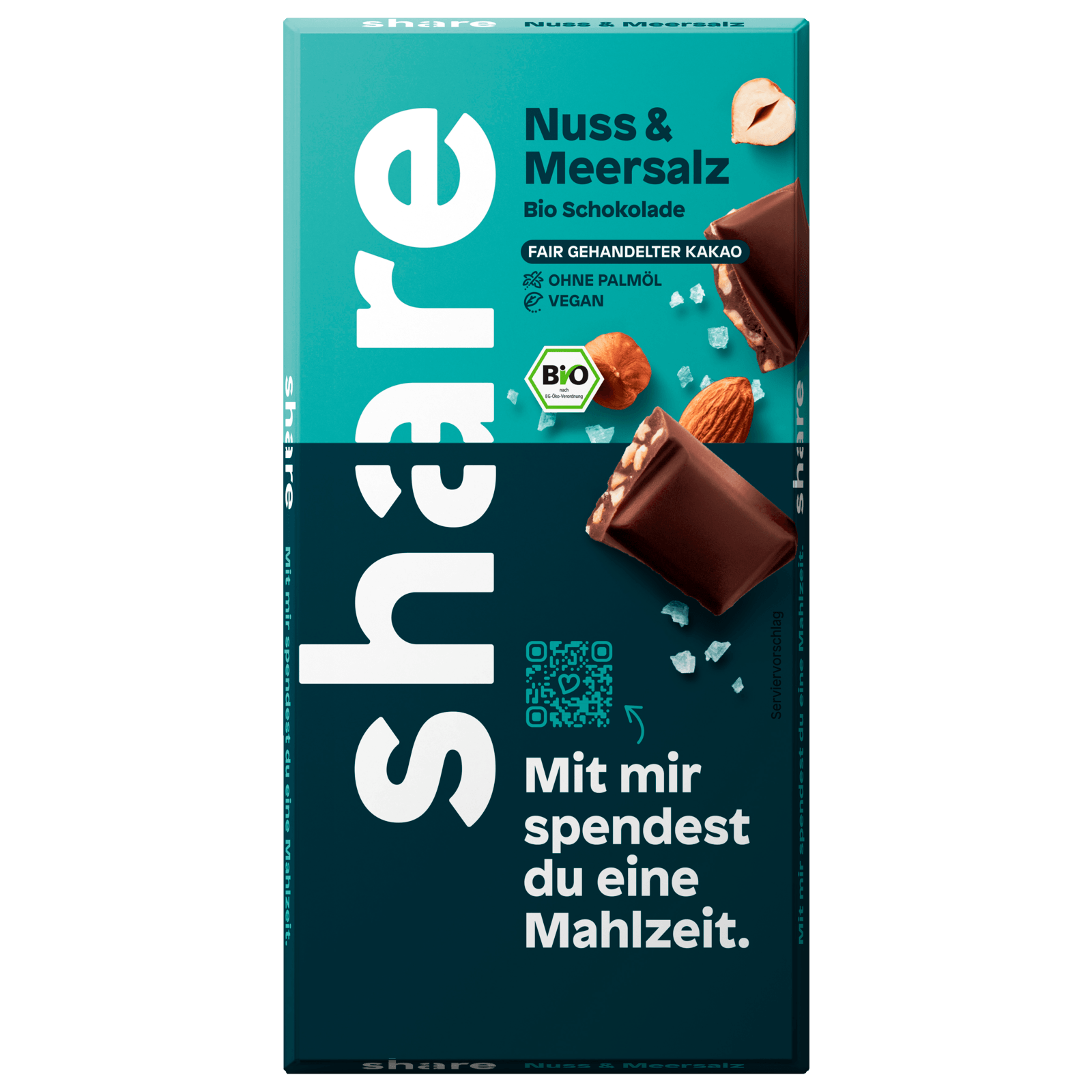 share Bio Schokolade Nuss & Meersalz 100g