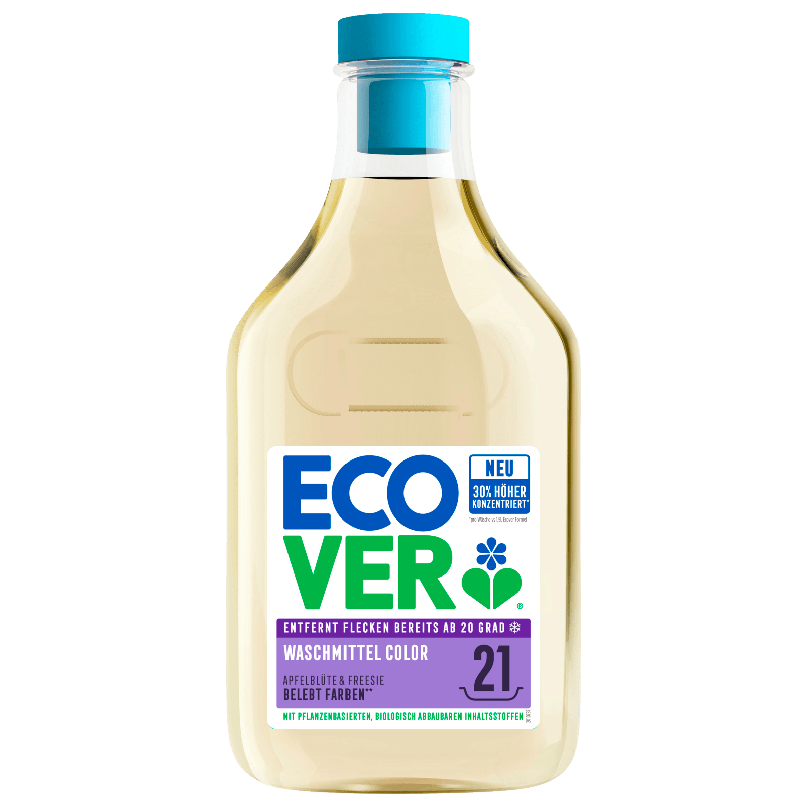 Ecover Colorwaschmittel Apfelblüte & Freesie 750ml, 21WL