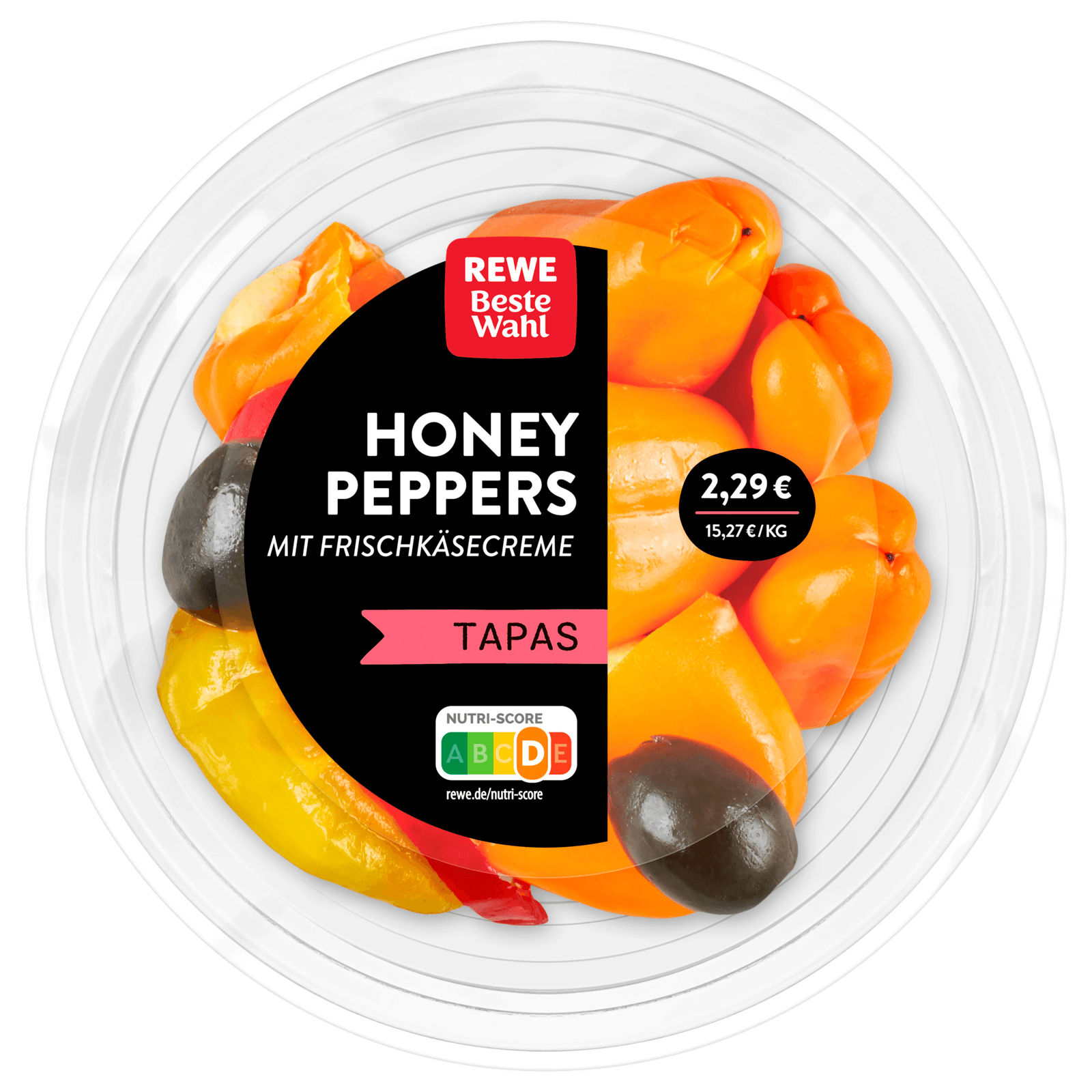 REWE Beste Wahl Honey Peppers mit Frischkäsecreme 150g