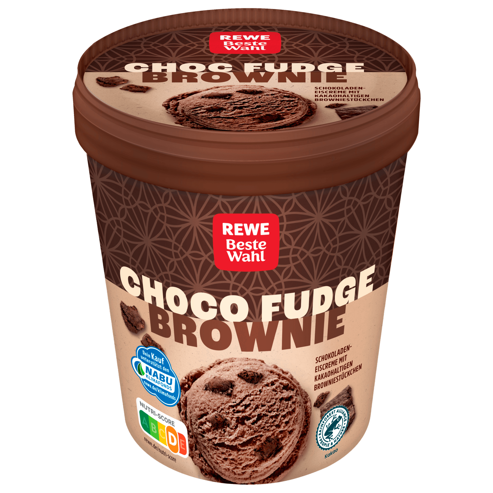 REWE Beste Wahl Eiscreme Choco Fudge Brownie 500ml