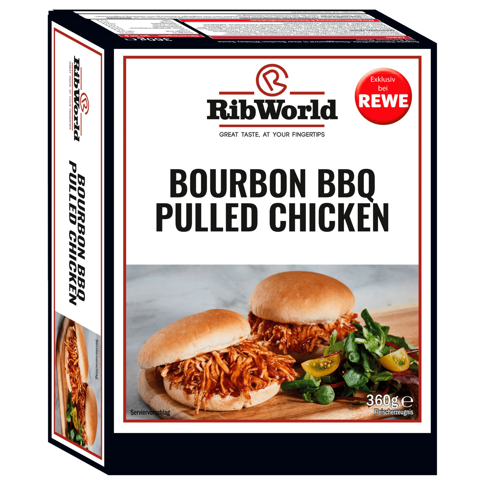 Ribworld Bourbon Bbq Pulled Chicken 360g Bei Rewe Online Bestellen