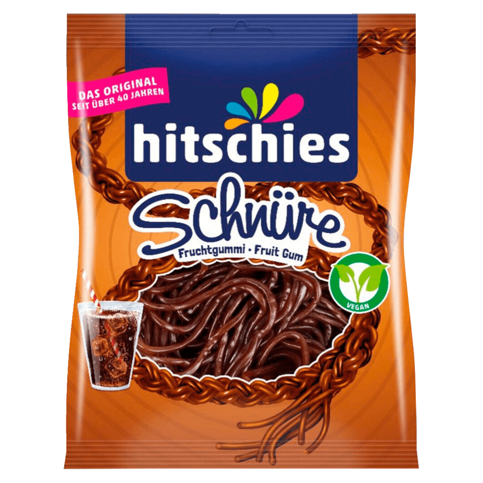 Hitschies Fruchtgummi-Schnüre mit Cola-Geschmack 125g