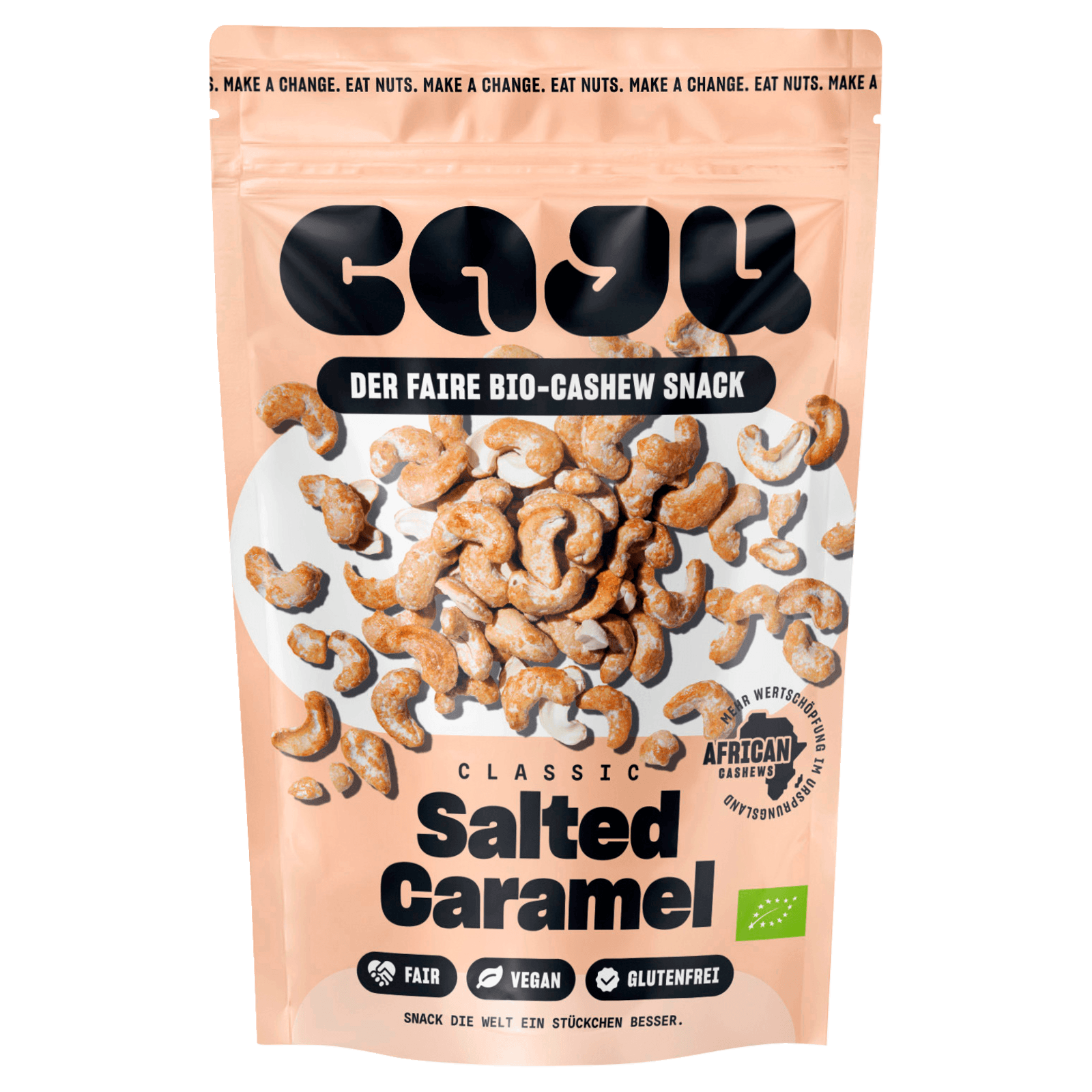 Caju Bio Cashew Snack Salted Caramel 140g