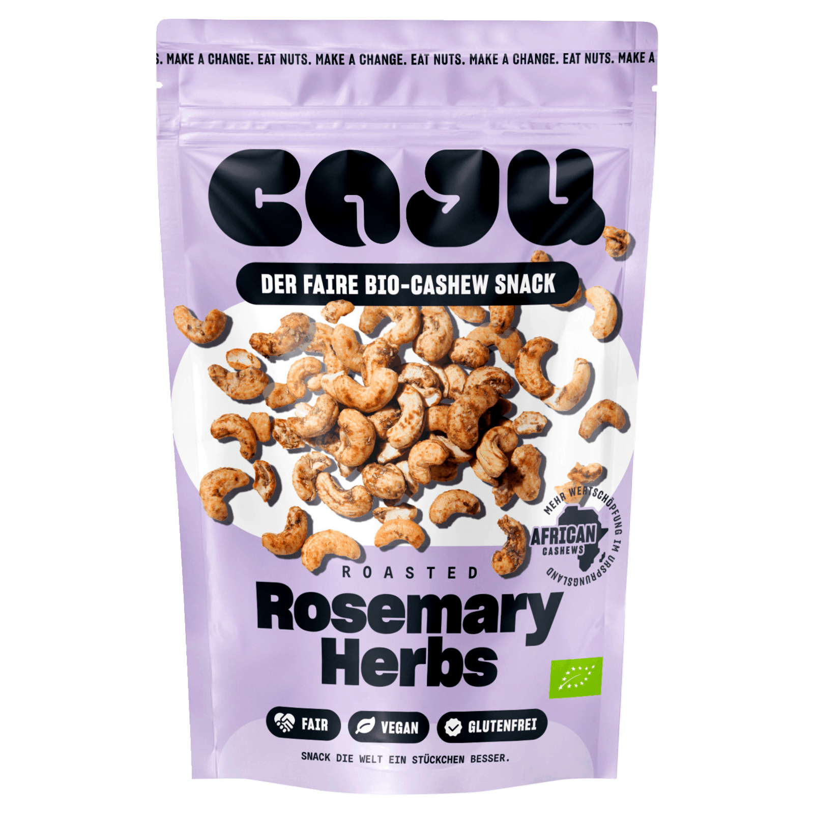 Caju Bio Cashew Snack Roasted Rosemary Herbs 140g