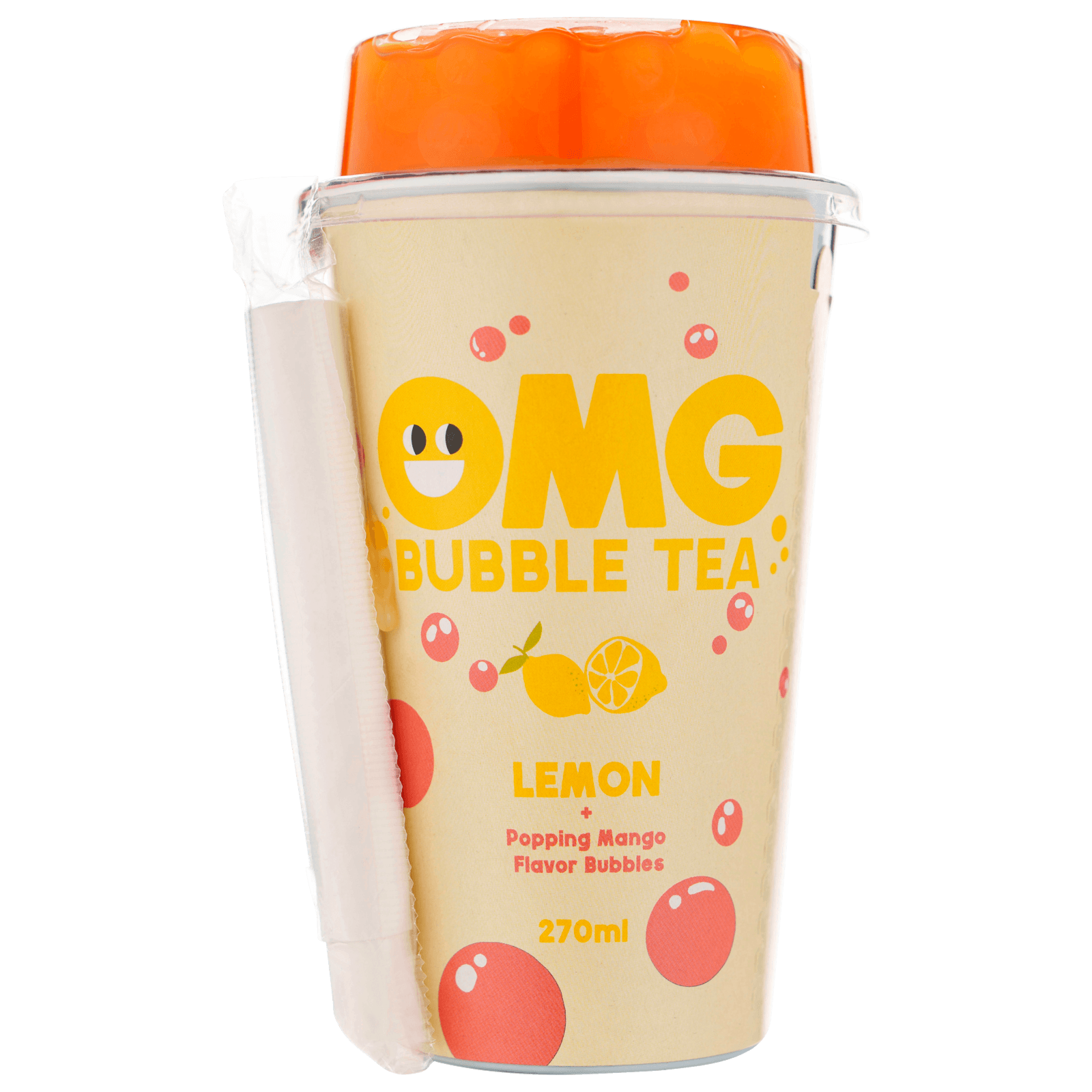 OMG Bubble Tea Lemon + Popping Mango 0,27l