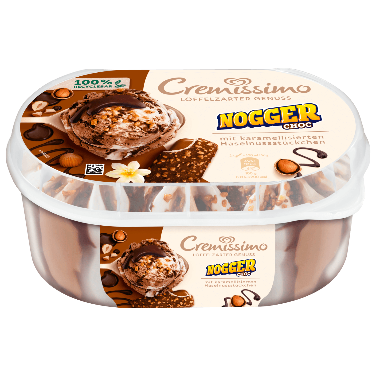 Cremissimo Eis Nogger Choc 825ml