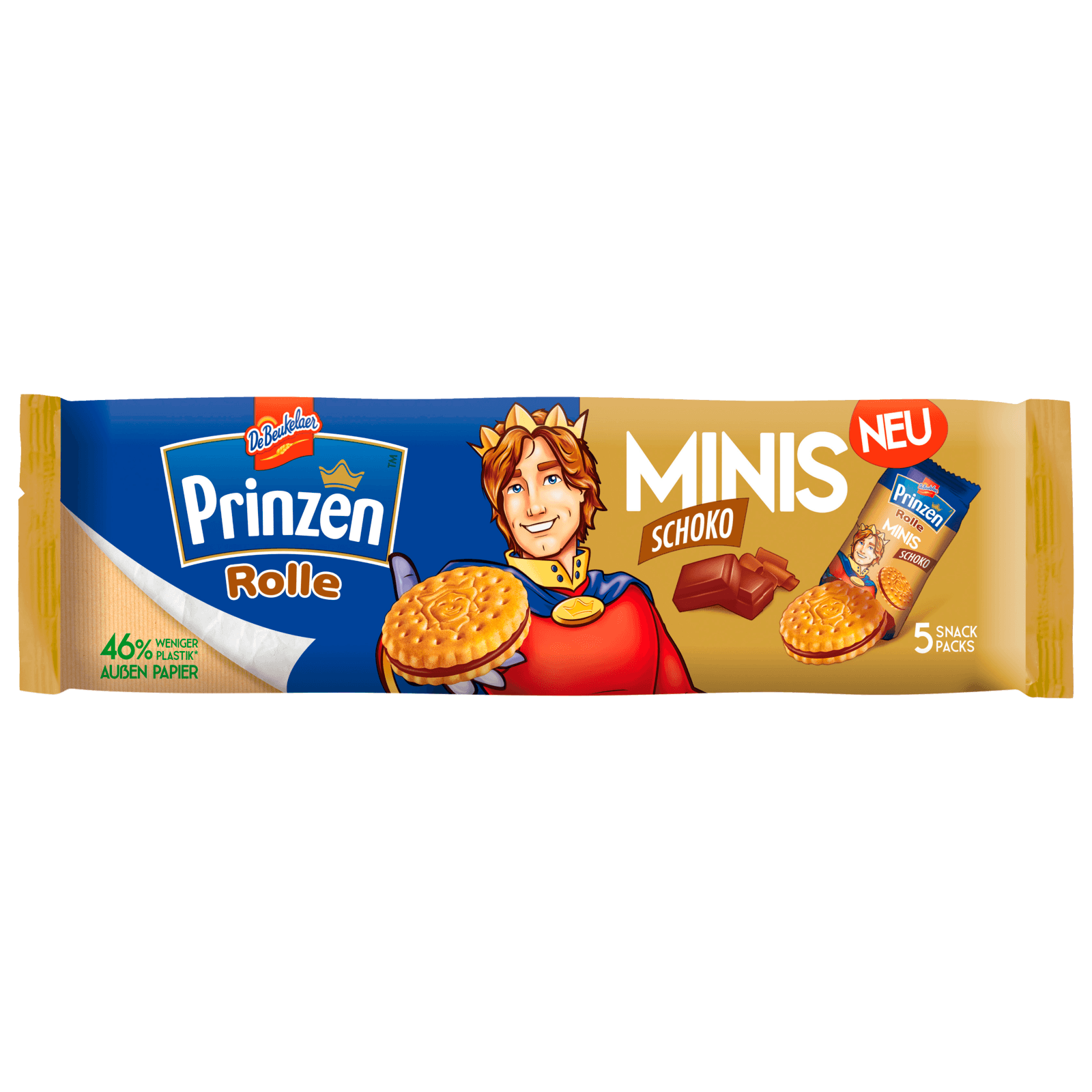 De Beukelaer Prinzen Rolle Minis Schoko 187,5g