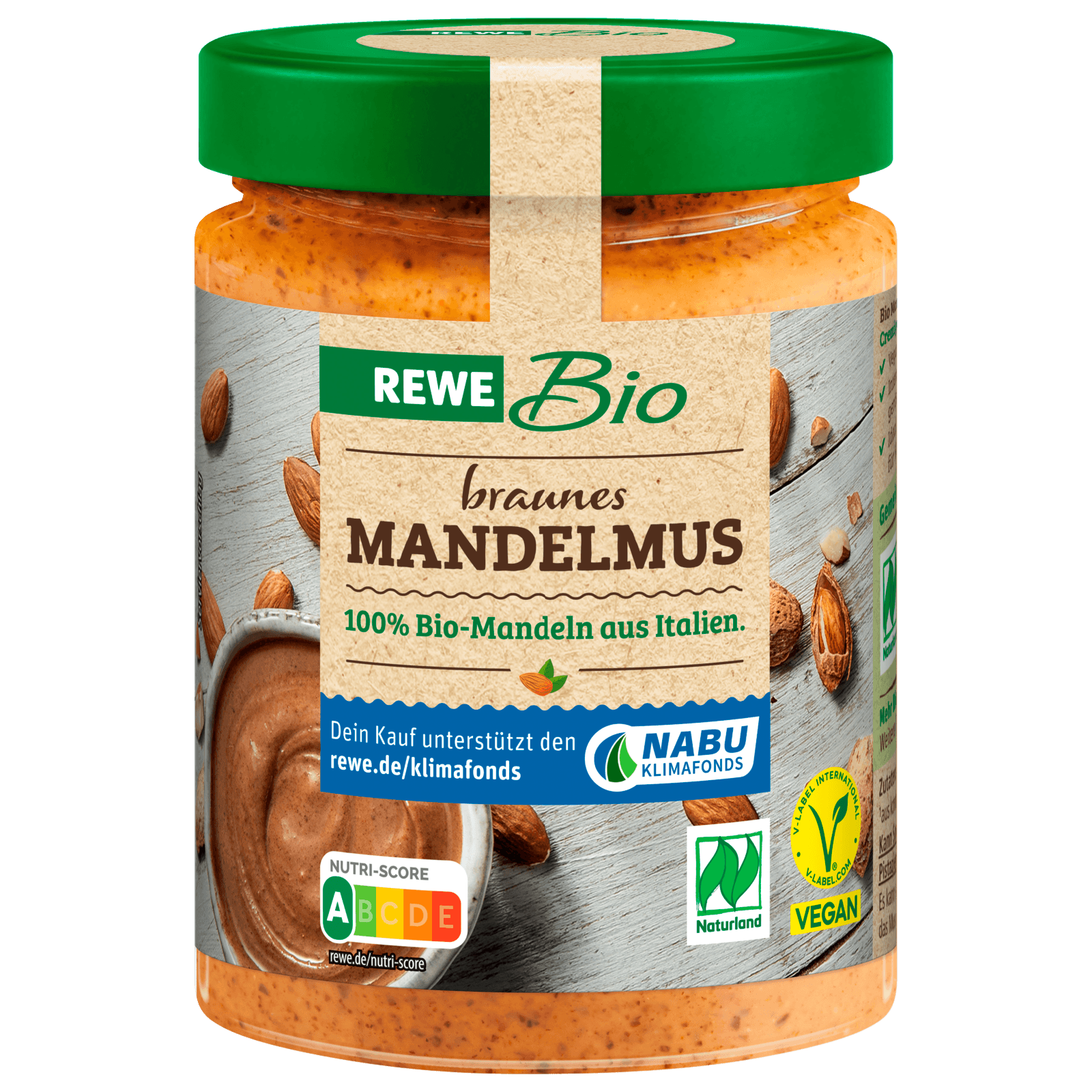 REWE Bio Braunes Mandelmus vegan 250g