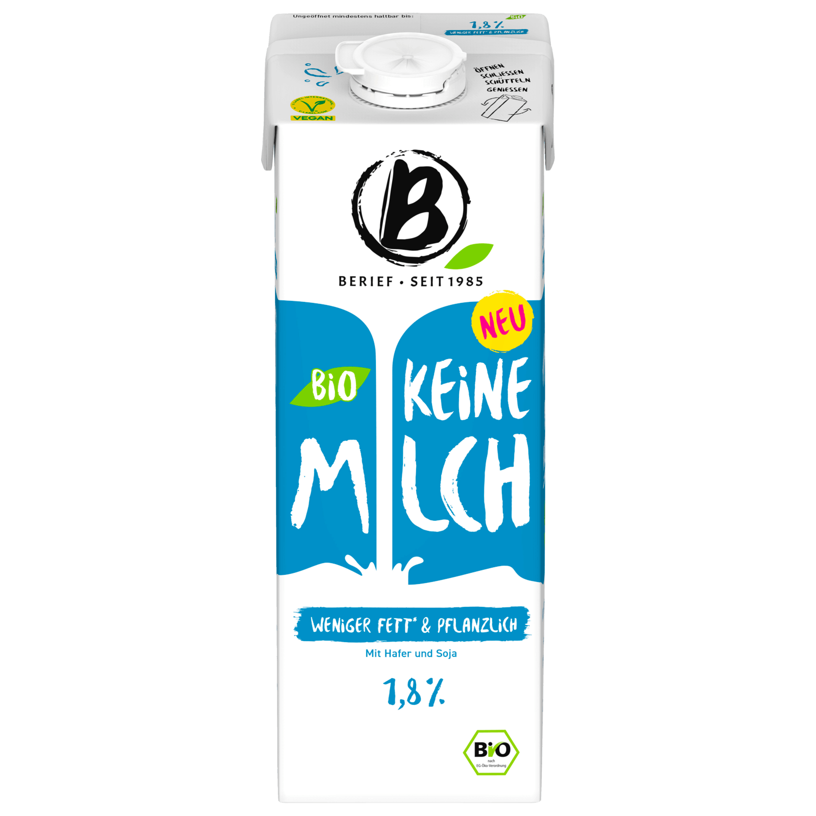 Berief Bio Keine Milch 1,8% 1l