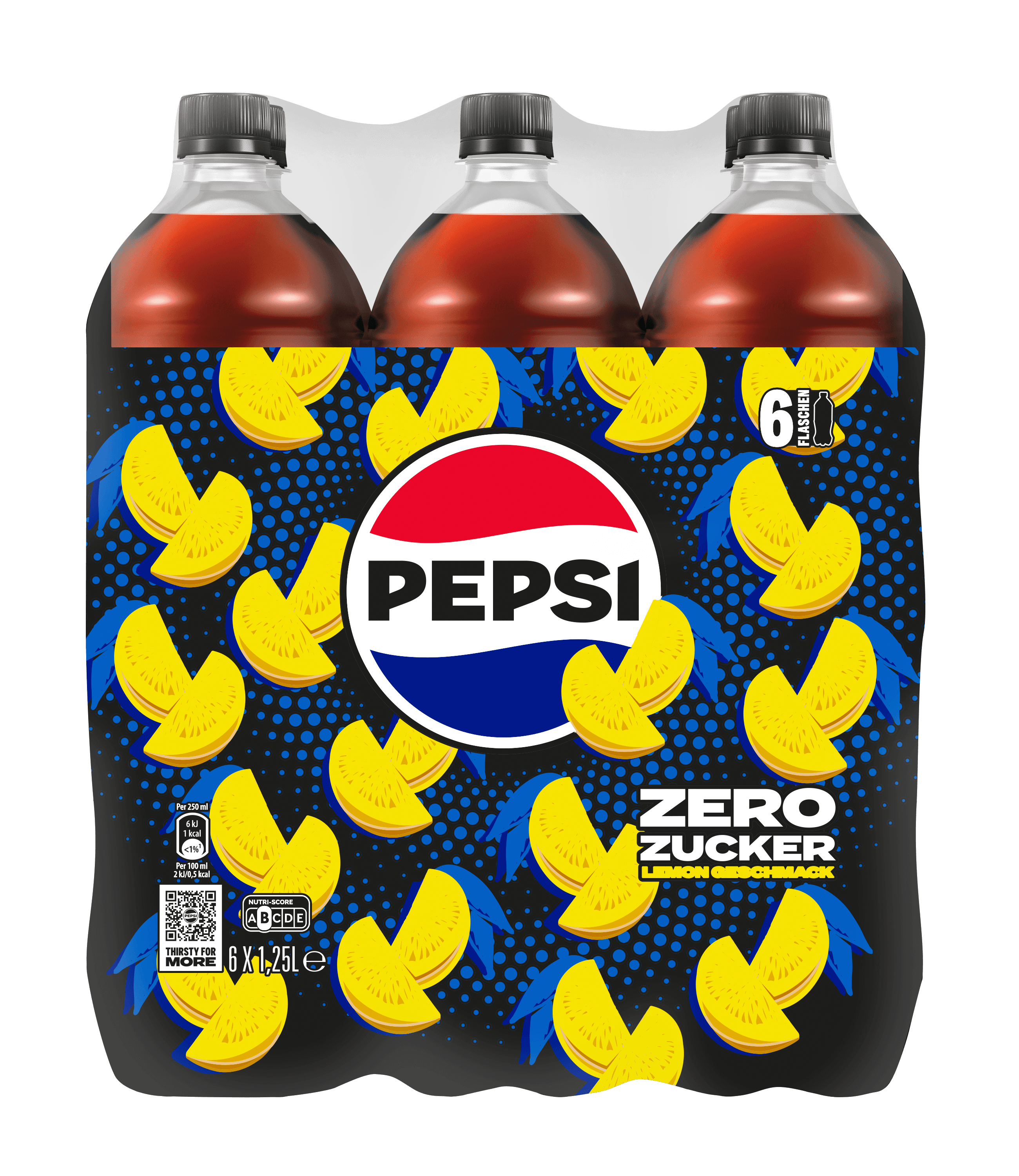 Pepsi Zero Zucker Lemon 6x1,25l