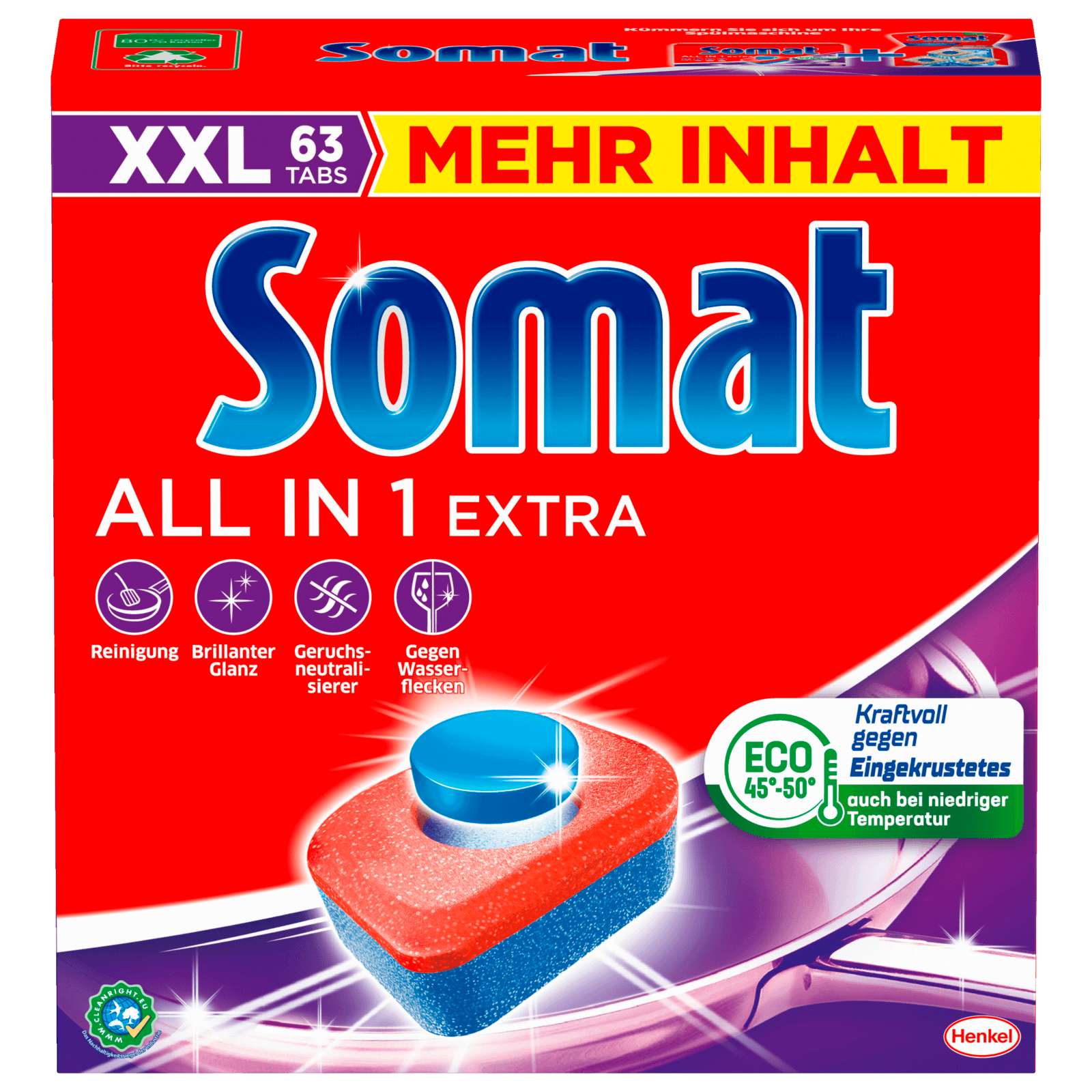 Somat All in 1 Extra 63 Spülmaschinentabs 1040g