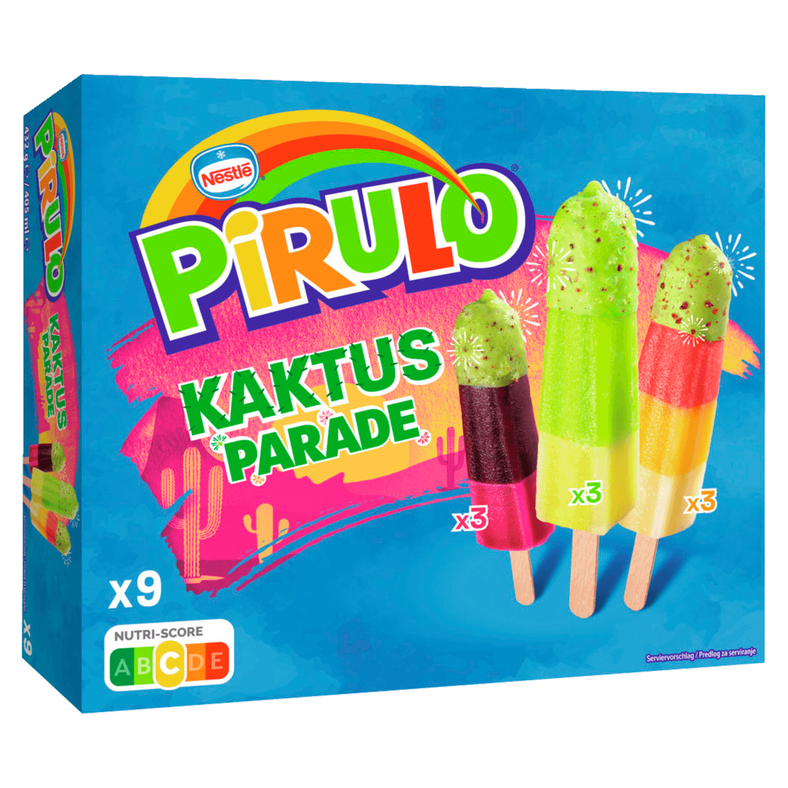 Nestlé Pirulo Kaktus Parade Eis 3x3 Stück 405ml