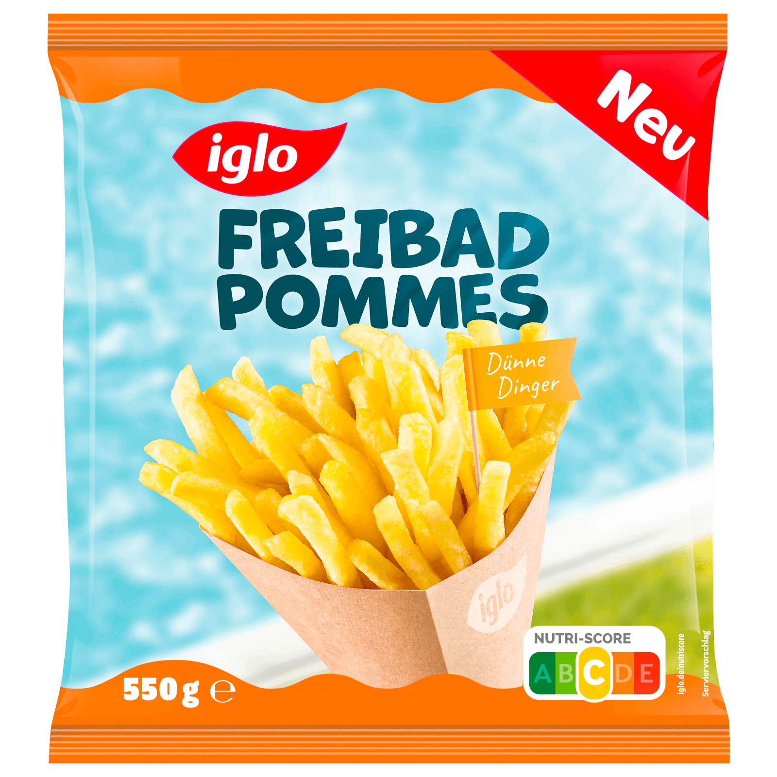 Iglo Freibad Pommes Dünne Dinger 550g