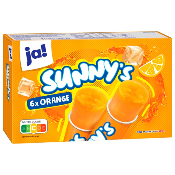 ja! Wassereis Sunny's Orange 6x110ml