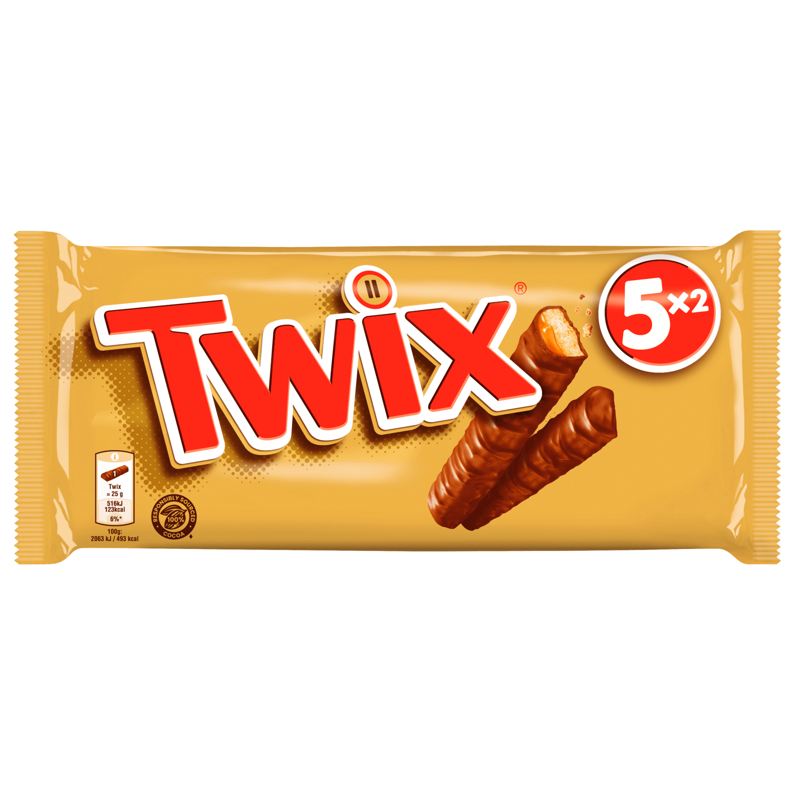 Twix Riegel 5x50g