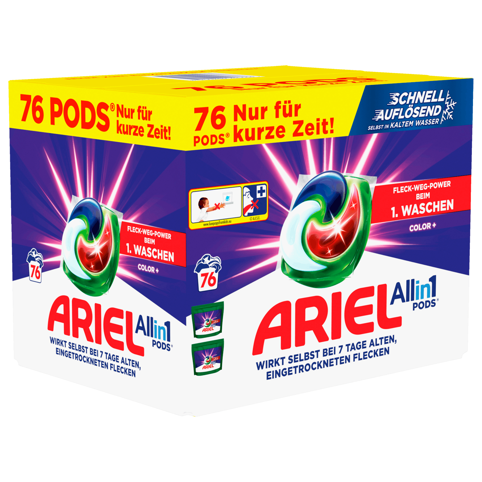 Ariel Colorwaschmittel All-in-1 Pods 1550,4g 76WL