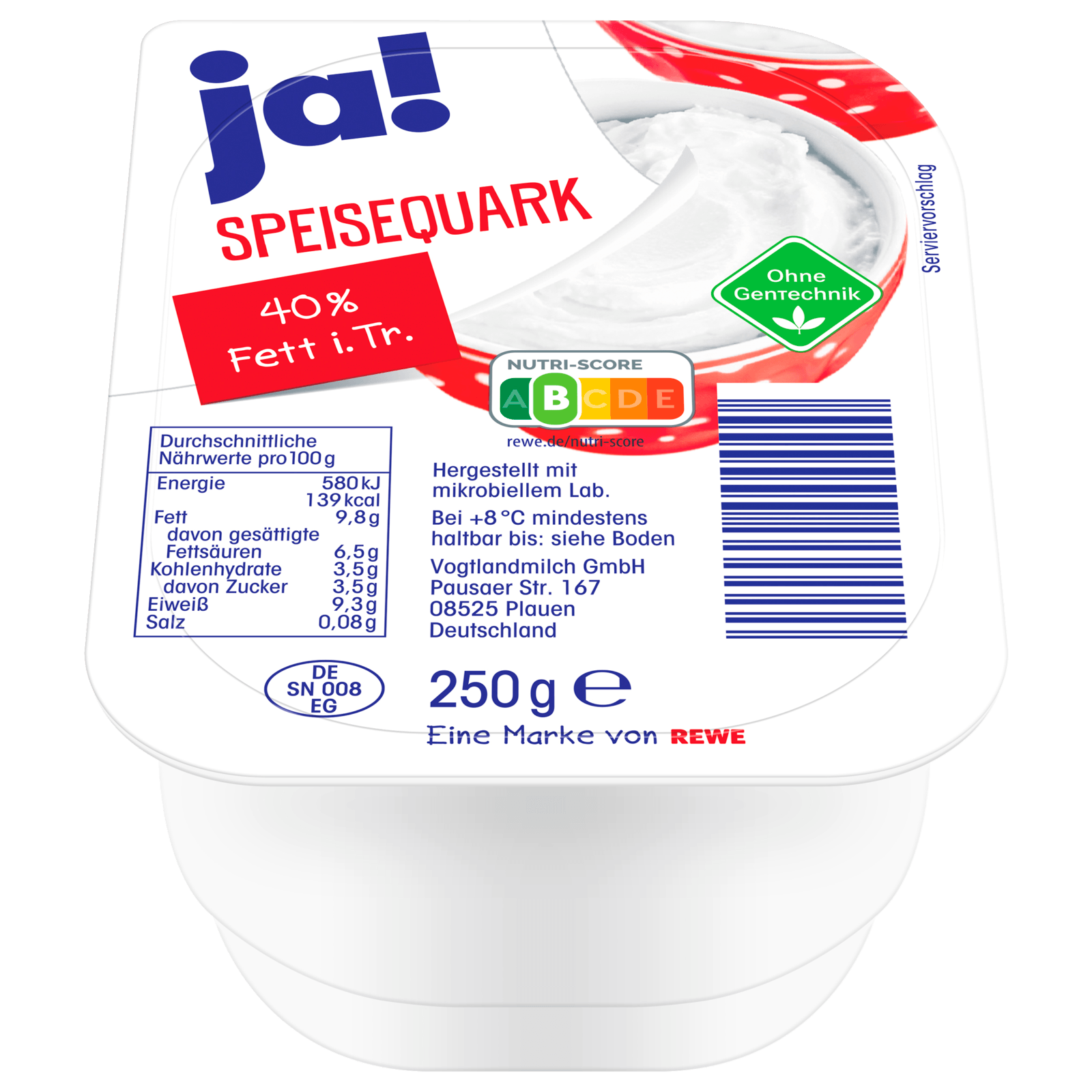 ja! Speisequark 250g