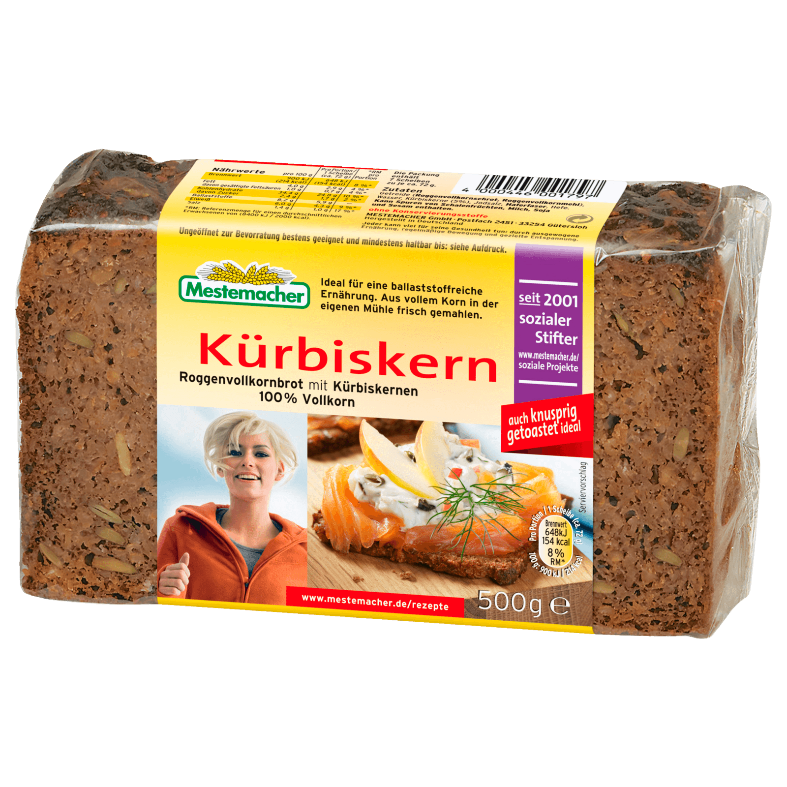 Mestemacher Kürbiskernbrot 500g