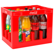 Coca-Cola*, Coca-Cola Zero*, Fanta oder Sprite Mischkasten