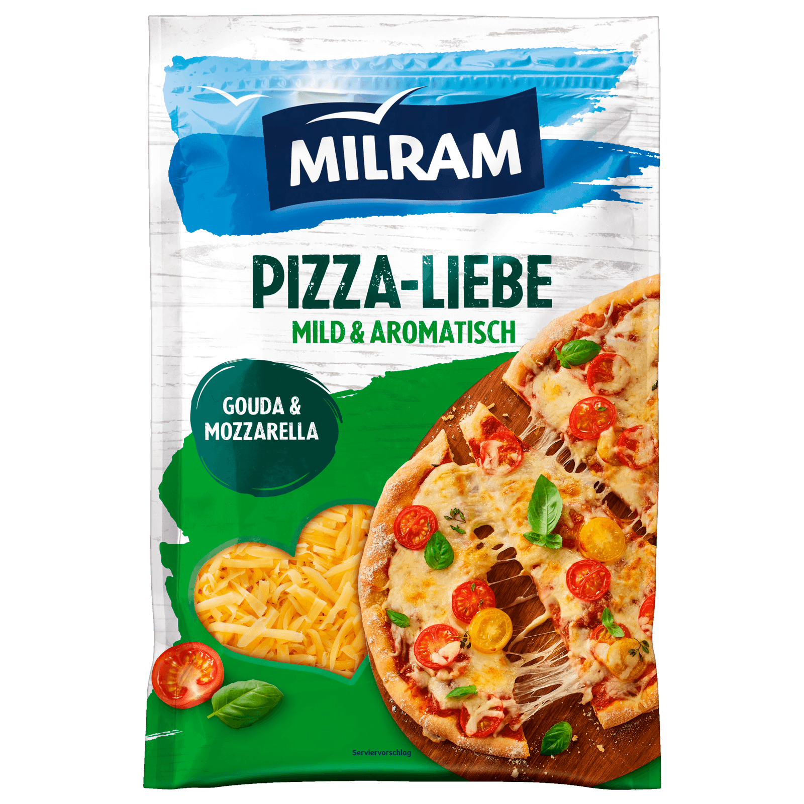 Milram Pizza-Liebe Reibekäse oder Müritzer Scheiben