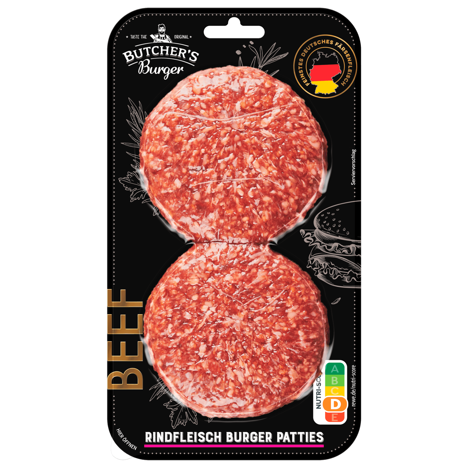 Butcher’s Angus Irish Beef oder Beef Rindfleisch Burger Patties