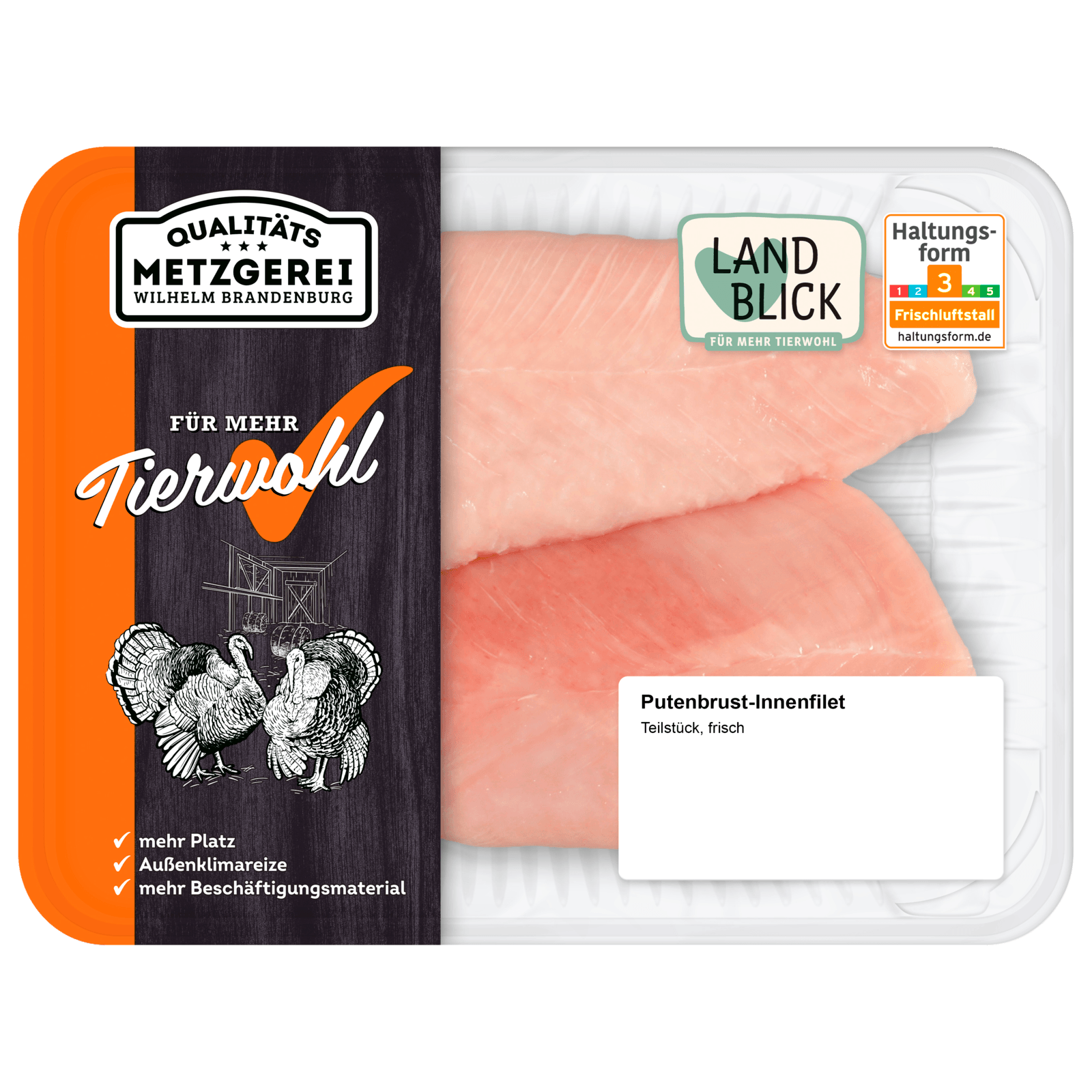 Frisches Putenbrust-Innenfilet