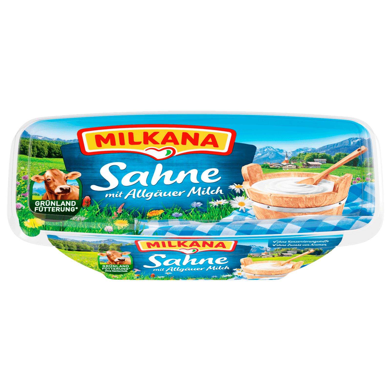 Milkana Frischeschale Sahne oder Käse Vielfalt