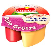  Osterland Rote Grütze mit Vanillesoße