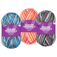  Jacquard Sockenwolle 4-fädig 3