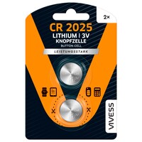  VIVESS Knopfzellen »CR2025« 2er-Pack 3