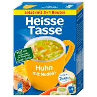  Heisse Tasse Huhn mit Nudeln